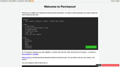 Perchance